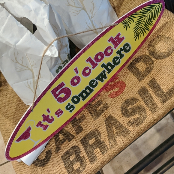 It's 5 O'Clock Somewhere Party Sign - Picture 2 of 2